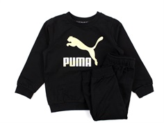 Puma sweatshirt og bukser minicats crew jogger puma black